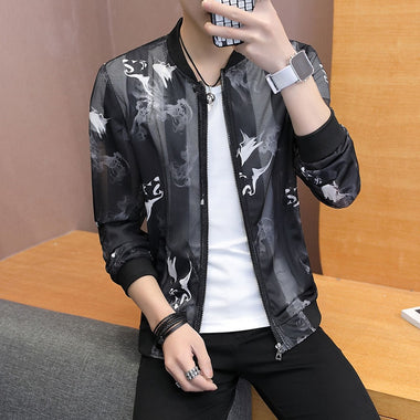Hipster Winter Down Jacket Men Cartoon Little Devil Print Hooded Thick Windbreaker Oversize Harajuku Padded Jacket Coat Outwear