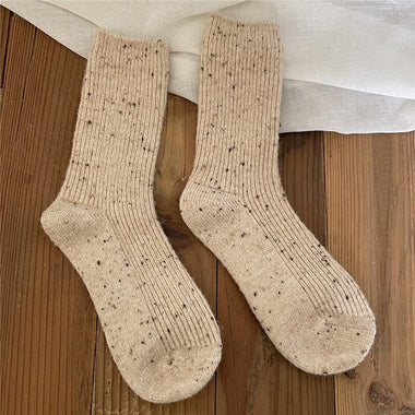 New Winter Socks Women 13.3% Cashmere Wool Thicken Warm Women Socks Sox Japanese Fashion Harajuku Solid Color Thermal Long Socks