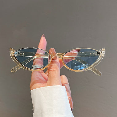 KAMMPT New in Small Cat Eye Sunglasses Women Trendy Vintage Composite Shades Eyewear Fashion Luxury Brand Designer Sun Glasses