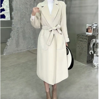 Winter Wool Coat Women Jacket Veste Femme Trench Ladies Woolen Long Coats Casual Blends Outerwear Woman Clothes Casaco Feminino