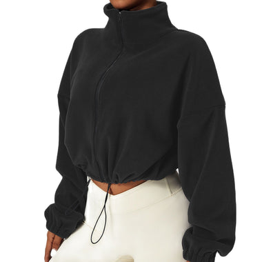 ChillCouture Fleece-Lined Crop Jacket