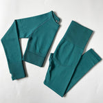 Serene Flow Long Sleeve 2-Piece Yoga Set