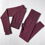 Serene Flow Long Sleeve 2-Piece Yoga Set