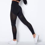 NCLAGEN Seamless Leggings Sport Women Fitness Squat Proof GYM Running Yoga Pants High Waist Mesh Breathable Sexy Workout Tights