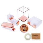 Office Supplies Gold Desk Organizer Set Rose Gold Accessories Home Office Desk Set