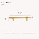 Dooroom Brass Furniture Handles Modern Knurling Black Gold Pulls Wardrobe Dresser Cupboard Cabinet Drawer Shoe Box Knobs