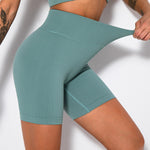 NCLAGEN Seamless Sports Shorts Women Fitness Summer Gym Shorts Sexy Running Leggings High Waist Elastic Squat Proof Yoga bottoms