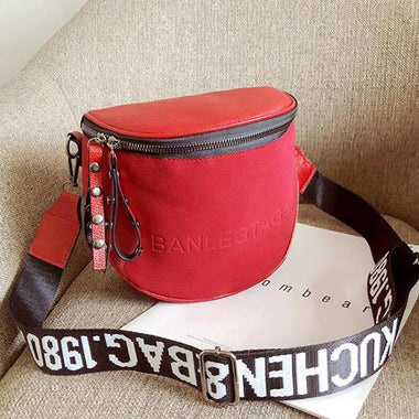 Women's Fashion Small Messenger Bags Lady Shouder Bag Bucket Bags Crossbody Tote Bag Females Handbag Semicircle Saddle