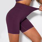 NCLAGEN Seamless Sports Shorts Women Fitness Summer Gym Shorts Sexy Running Leggings High Waist Elastic Squat Proof Yoga bottoms