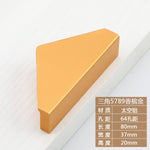 1pc Cabinet Drawer Handle and Knob Aluminum Furniture Handles Golden Black Nickle Semicircle Half Moon Matte Pull 64mm