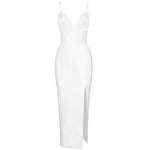 Bandage Women Dress 2020 New Summer Sexy Party Club Elegant Bodycon Bandage Dress Spaghetti Strap Ladies Clothes