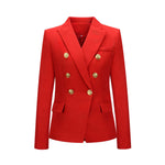 Fashion Blazer Women Coat Brand Quality Clothing Tailored Woman Blazer Double Breasted Female Basic Coat Ladies Overcoat Clothes