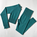 Serene Flow Long Sleeve 2-Piece Yoga Set