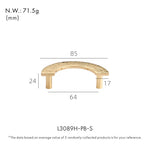 Dooroom Brass Furniture Handles Modern Hammered Round Hexagon Pulls Wardrobe Dresser Cupboard Cabinet Drawer Wine Bar Knobs