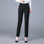 New Formal Pencil Ankle-length Pants For Women High Waist OL Sweatpants Classic Pantalones Straight Chic Trousers Slim Spodnie