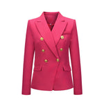 Fashion Blazer Women Coat Brand Quality Clothing Tailored Woman Blazer Double Breasted Female Basic Coat Ladies Overcoat Clothes