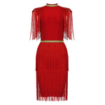 Karl's Temptress Tassel Bandage Dress