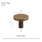 Dooroom Brass Furniture Handles Modern Hammered Round Hexagon Pulls Wardrobe Dresser Cupboard Cabinet Drawer Wine Bar Knobs