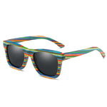 GM Handmade Wooden Colorful frame Sunglasses Polarized Gafas Eyewear Eyeglasses Reflective lens Men Women Bamboo sunglasses