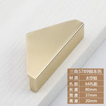 1pc Cabinet Drawer Handle and Knob Aluminum Furniture Handles Golden Black Nickle Semicircle Half Moon Matte Pull 64mm