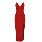 Bandage Women Dress 2020 New Summer Sexy Party Club Elegant Bodycon Bandage Dress Spaghetti Strap Ladies Clothes