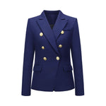 Fashion Blazer Women Coat Brand Quality Clothing Tailored Woman Blazer Double Breasted Female Basic Coat Ladies Overcoat Clothes