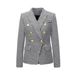 Fashion Blazer Women Coat Brand Quality Clothing Tailored Woman Blazer Double Breasted Female Basic Coat Ladies Overcoat Clothes