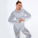 NCLAGEN Seamless Leggings Sport Women Fitness Squat Proof GYM Running Yoga Pants High Waist Mesh Breathable Sexy Workout Tights