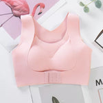 Fan·Sweet Bra For Women Posture Corrector Seamless Push Up Shockproof Sports Support Fitness Vest Underwear Corset Back Bralette
