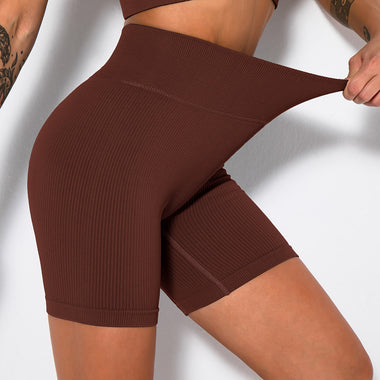 NCLAGEN Seamless Sports Shorts Women Fitness Summer Gym Shorts Sexy Running Leggings High Waist Elastic Squat Proof Yoga bottoms