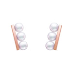 Kurshuni Brass Balance Bar Pearl Pendant Necklace For Women Luxury Quality Cubic Zirconia Jewelry Set 2021 New Trend Accessories