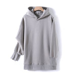 GCAROL Women Long Hooded Suits 80% Cotton Tracksuit Set Fleece Oversize Boyfriend Unisex Sweatshirt Elastic Waist Harem Pants