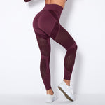 NCLAGEN Seamless Leggings Sport Women Fitness Squat Proof GYM Running Yoga Pants High Waist Mesh Breathable Sexy Workout Tights