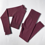 Serene Flow Long Sleeve 2-Piece Yoga Set