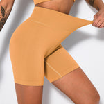 NCLAGEN Seamless Sports Shorts Women Fitness Summer Gym Shorts Sexy Running Leggings High Waist Elastic Squat Proof Yoga bottoms