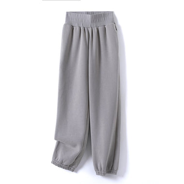 GCAROL Women Long Hooded Suits 80% Cotton Tracksuit Set Fleece Oversize Boyfriend Unisex Sweatshirt Elastic Waist Harem Pants