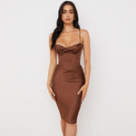 High Quality Satin Bodycon Dress Women Party Dress 2022 New Year Dress Green Bodycon Dress Celebrity Evening Club Dress XL