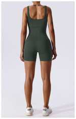 SculptFit Ribbed Seamless Yoga Bodysuit