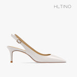 classic women singbacks women summer shoes covered toe thin heeled sandals fashion nude black white shoes for women sandals 8cm