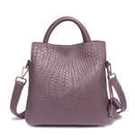 Luxury Top Layer Leather Handbags Minimalism Soft Calfskin Casual Tote Bag Fashion Women ladies handbag