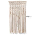 Bohemia Hand-woven Macrame Cotton Door Curtain Tapestry Wall Hanging Art Tapestry Wedding Backdrop Tapestry Decoration