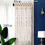 Bohemia Hand-woven Macrame Cotton Door Curtain Tapestry Wall Hanging Art Tapestry Wedding Backdrop Tapestry Decoration
