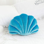 Pink Sea Princess Seashell Decorative Pillow, Soft Sea Shell Shaped Chair Cushion Stuffed Throw Pillow  for Sofa Bed Couch Chair