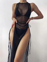 Halter 3pack Random Tropical Bikini Swimsuit Women Cover Up Swimwear Summer Beach Bathing Suit Bikini Set