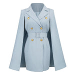 2023 Sexy Slim Women Blazer Jacket Temperament Cape Cloak Long Sleeve Blazer Women Coats