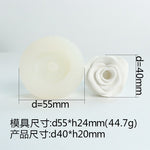 3D DIY Rose Peony Flowers Mould Cold Dishes Cake Flipping Candles Scented Candles Handmade Valentine's Day Soap Silicone Mold