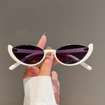 KAMMPT New in Small Cat Eye Sunglasses Women Trendy Vintage Composite Shades Eyewear Fashion Luxury Brand Designer Sun Glasses
