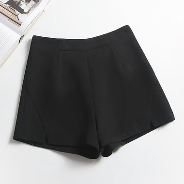 Popular S-5XL Solid Women Shorts High Waits Zipper Fly All-match Outwear Sexy Female Leisure Bottom Korean Style Young Lady Chic