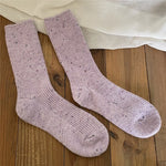 New Winter Socks Women 13.3% Cashmere Wool Thicken Warm Women Socks Sox Japanese Fashion Harajuku Solid Color Thermal Long Socks