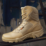 Men Military Boots Men's Desert Combat Boots Outdoor Man non-slip Snow Boots Male waterproof Tactical Boots platform Ankle Boots